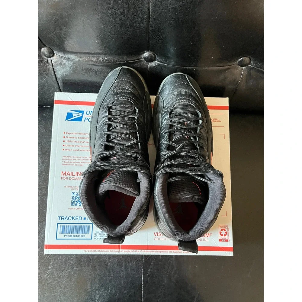 Air Jordan 12 Retro Utility Grind Black‎ Crimson